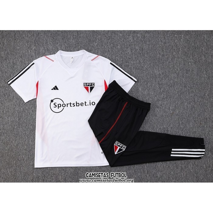 Chandal del Sao Paulo Manga Corta 2023/2024 Blanco